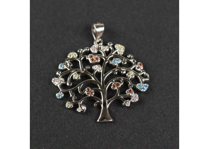 pandant copac cu pietre semipretioase